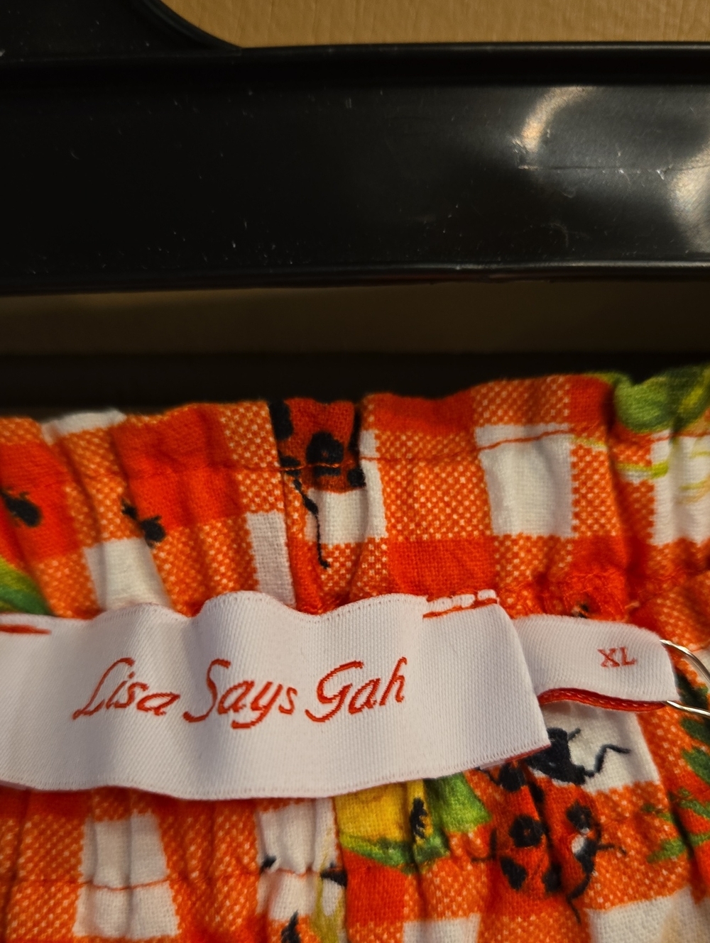 Lisa Says Gah Agatha Short In Garden Critter Gingham Size XL - Picture 7 of 10